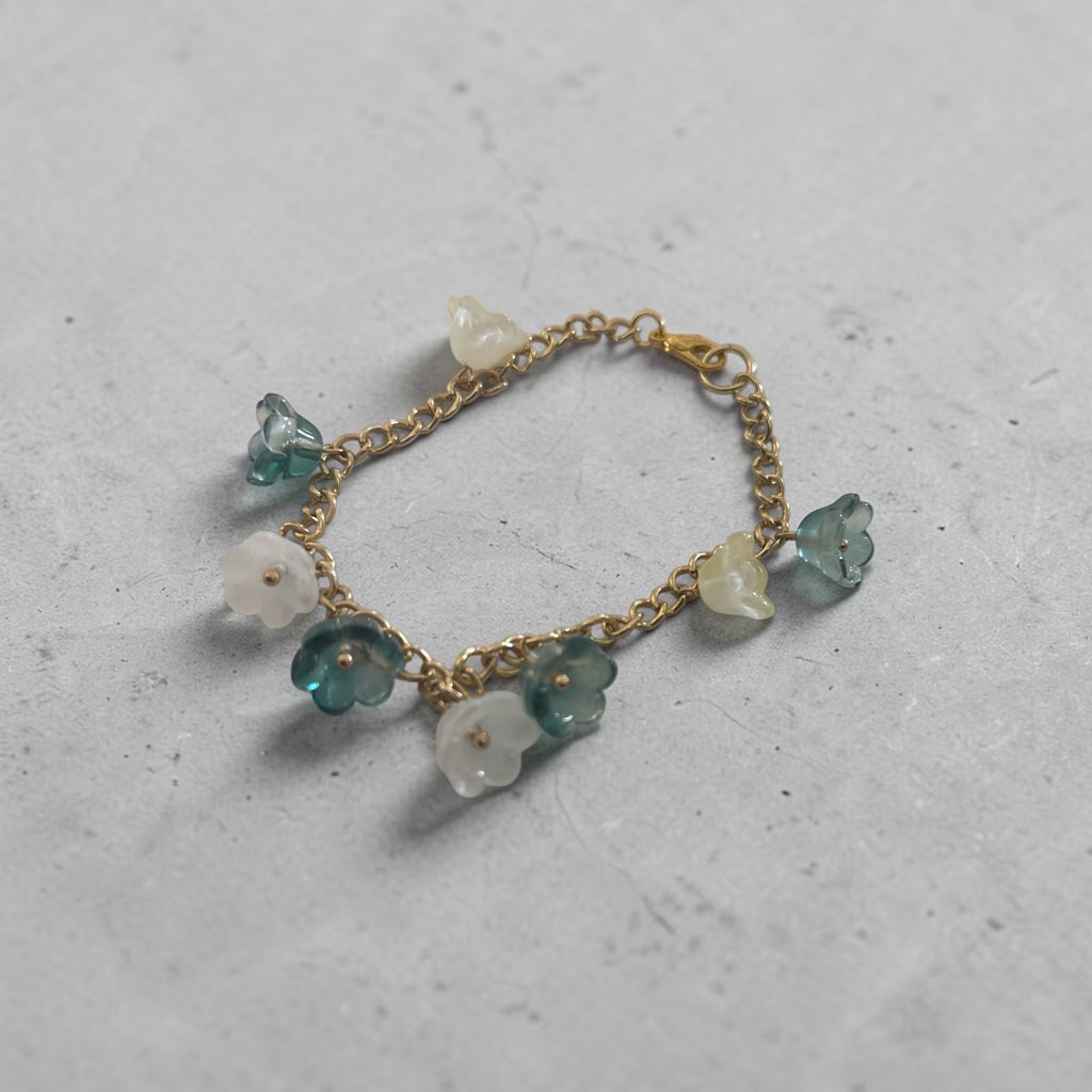Floral Charm Bracelet